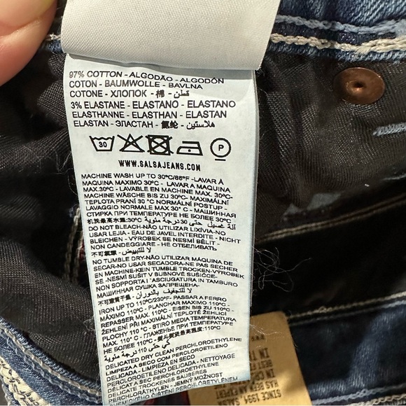 **NWT** Salsa Jeans - Push In Secret Glamour Jean - Picture 10 of 16